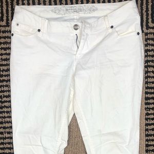 Express Stretch White Jeans